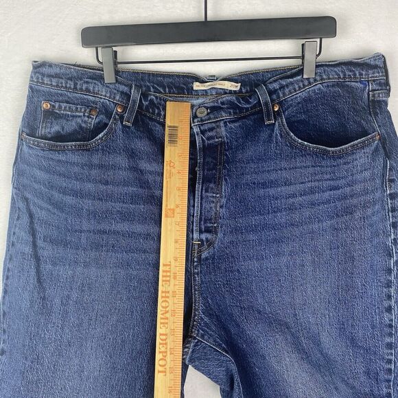 Levis Ribcage Straight Ankle Jeans Womens Size 20W Blue Pockets Denim Pants - Picture 7 of 15